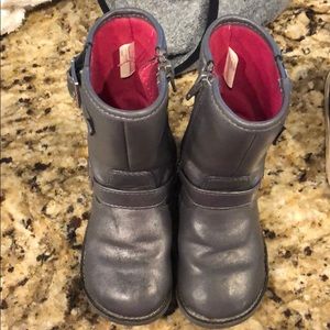Girls silver boots